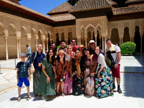 Rutgers students studying abroad in Spain
